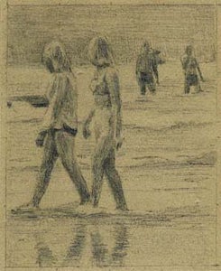 Two women on a beach