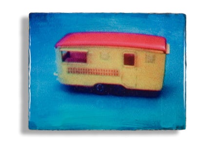Caravan, 30 x 40 cm, mixed media